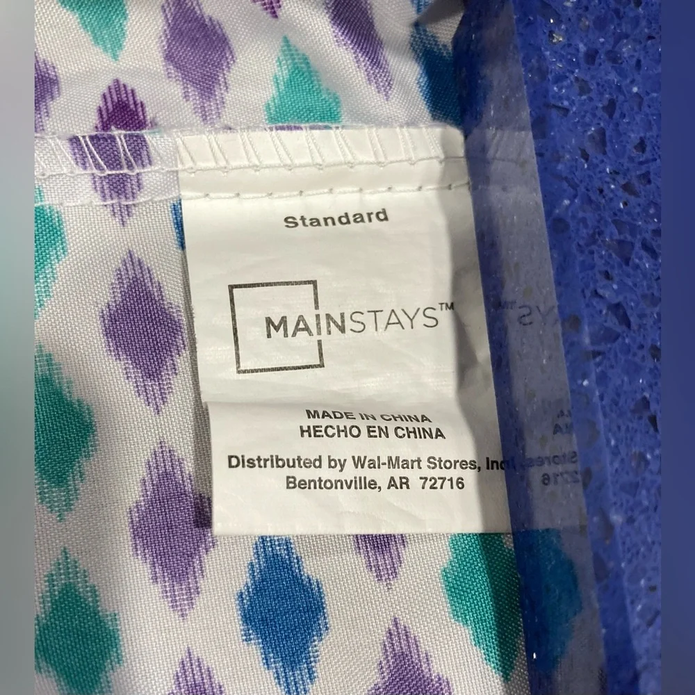 Twin sheet set in purple and teal diamond design